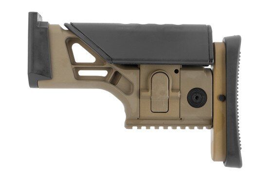 FN America SCAR SSR Rear Stock Assembly has an adjustable cheek piece
